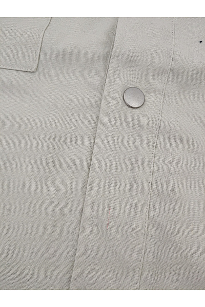 ONLY & SONS Béžová lněná košilová bunda jarní Velikost XL | ONLY & SONS | obrázek 5