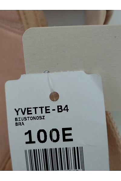 GORTEKS Béžová krajková kosticová podprsenka s ozdobnými ramínky Velikost EU 100E | GORTEKS | obrázek 6