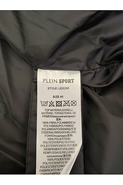 PLEIN SPORT Dámská dlouhá prošívaná zimní bunda s kapucí černá Velikost EU 46 | PLEIN SPORT | obrázek 11