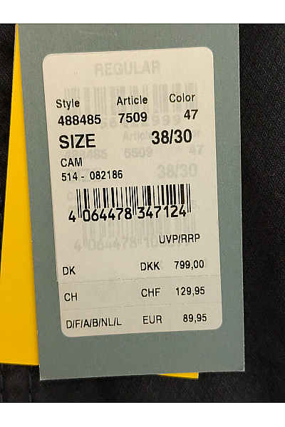 Camel active Pánské bavlněné chinos kalhoty rovné Velikost 38/30 | camel active | obrázek 6