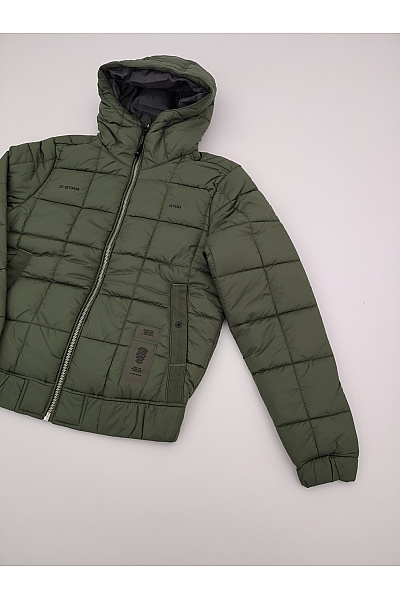 G-Star Pánská khaki prošívaná bomber bunda s kapucí Vel. S | G-Star | obrázek 3
