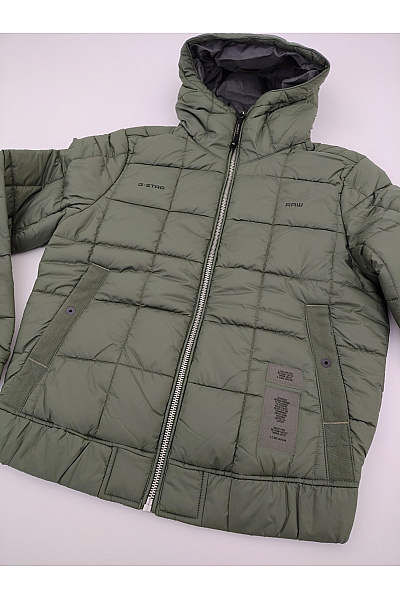 G-Star Pánská khaki prošívaná bomber bunda s kapucí Vel. S | G-Star | obrázek 4