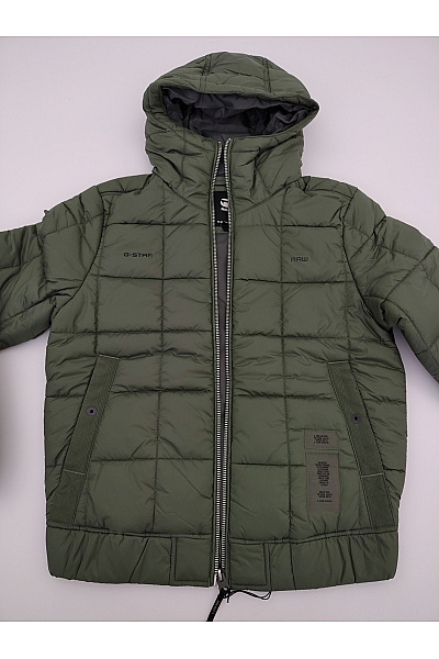G-Star Pánská khaki prošívaná bomber bunda s kapucí Vel. S | G-Star | obrázek 5