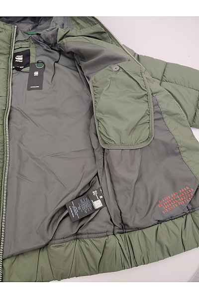 G-Star Pánská khaki prošívaná bomber bunda s kapucí Vel. S | G-Star | obrázek 6