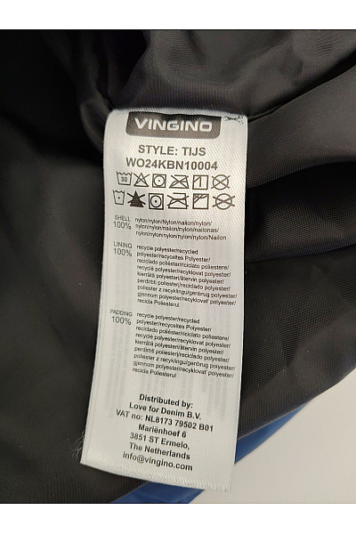 Vingino Chlapecká modrá prošívaná zimní bunda s kapucí Vel. EU 134/140 | Vingino | obrázek 8
