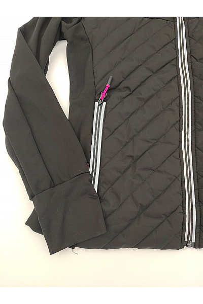 Geographical Norway Černá prošívaná sportovní bunda s kapucí na zip Vel. EU 3/L | Geographical Norway | obrázek 4