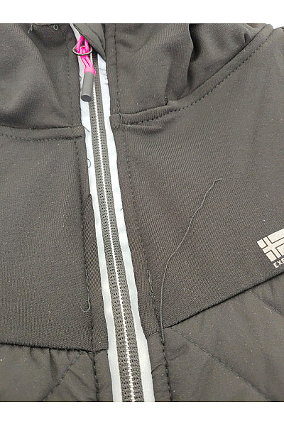 Geographical Norway Černá prošívaná sportovní bunda s kapucí na zip Vel. EU 3/L | Geographical Norway | obrázek 6