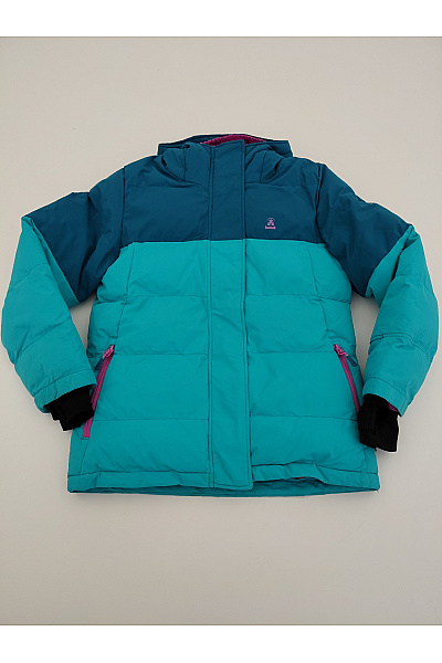 Kamik Dívčí modro-zelená outdoorová zimní bunda Velikost 140/10 | kamik | obrázek 2
