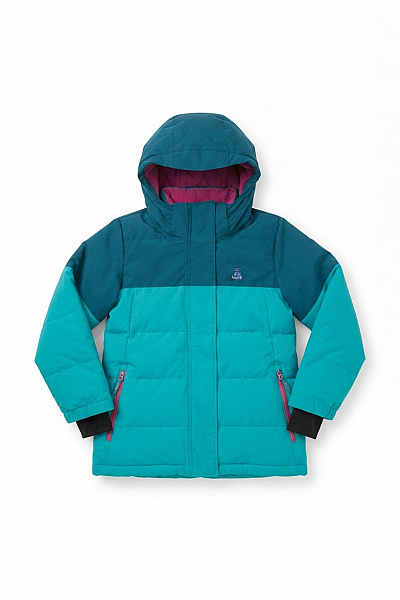 Kamik Dívčí Modro-zelená Outdoorová Zimní Bunda Velikost 140/10