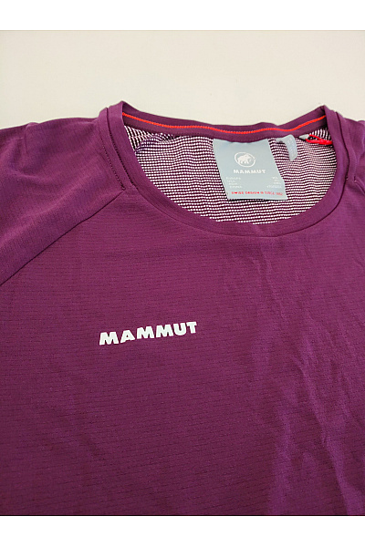 MAMMUT Fialové sportovní funkční tričko s krátkým rukávem a raglánovým Vel. EU XL | MAMMUT | obrázek 3