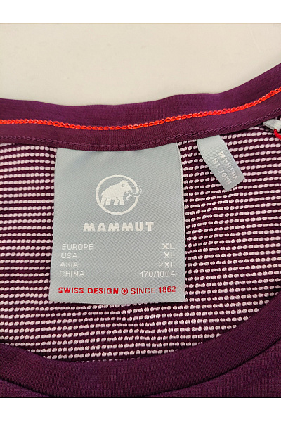 MAMMUT Fialové sportovní funkční tričko s krátkým rukávem a raglánovým Vel. EU XL | MAMMUT | obrázek 5