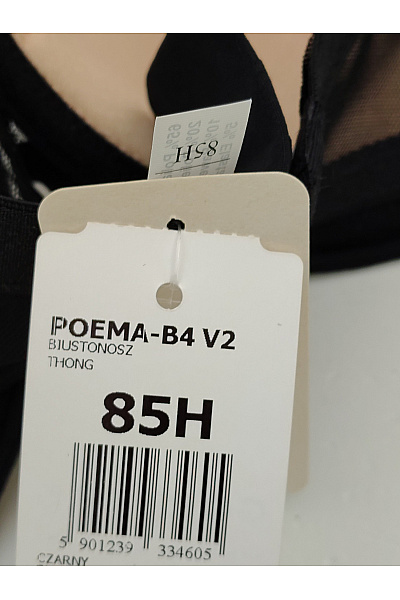GORTEKS Černobílá krajková kosticová push up podprsenka Vel. EU 85H | GORTEKS | obrázek 6