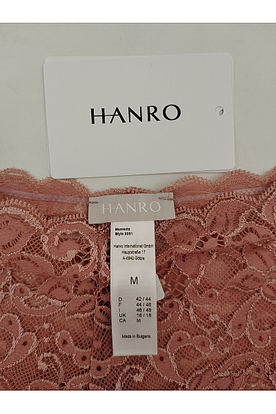HANRO Dámské krajkové kalhotky tanga růžové | HANRO | obrázek 6
