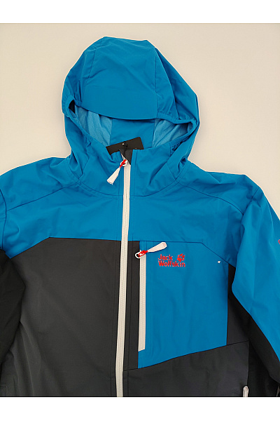 Jack Wolfskin Pánská modrá sportovní outdoorová bunda s kapucí a zipem | Jack Wolfskin | obrázek 5