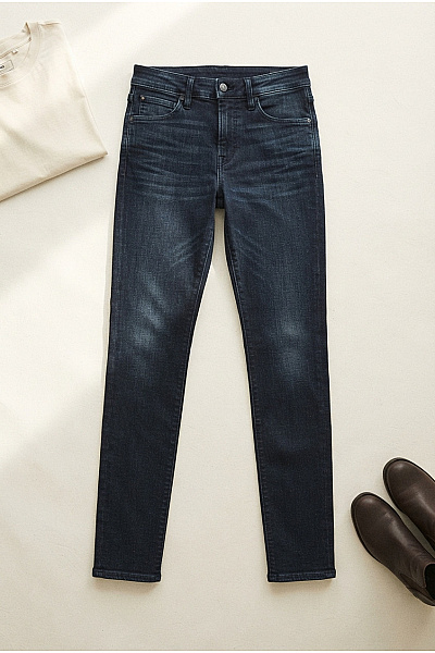 G-Star Dámské Modré Bavlněné Skinny Džíny Seprané Vel. 26/30
