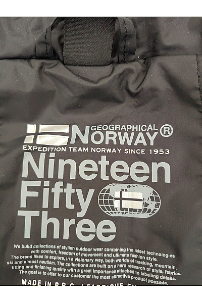 Geographical Norway Černá pánská zimní prošívaná bunda s kapucí se zipem Vel. XXL | Geographical Norway | obrázek 11