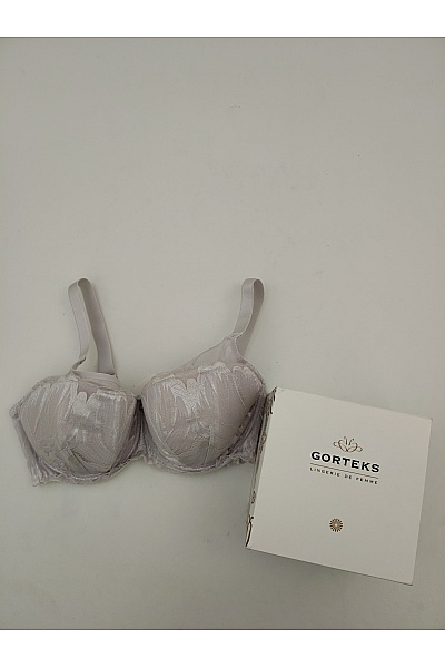 GORTEKS Béžová krajková kosticová push-up podprsenka Vel. EU 85E | GORTEKS | obrázek 3