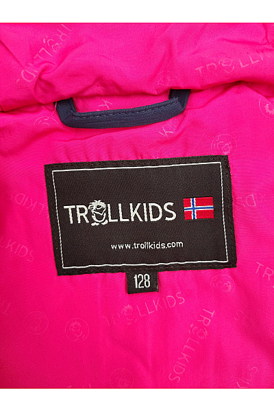 TROLLKIDS Dívčí modrá outdoorová bunda s kapucí Vel. EU 128 | TROLLKIDS | obrázek 4