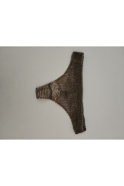 HANRO Dámská khaki tanga luxusní krajková | HANRO | obrázek 2