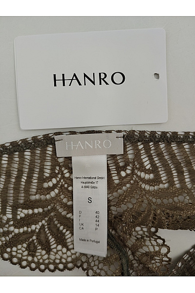 HANRO Dámská khaki tanga luxusní krajková | HANRO | obrázek 7