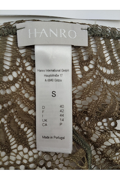 HANRO Dámská khaki tanga luxusní krajková | HANRO | obrázek 8