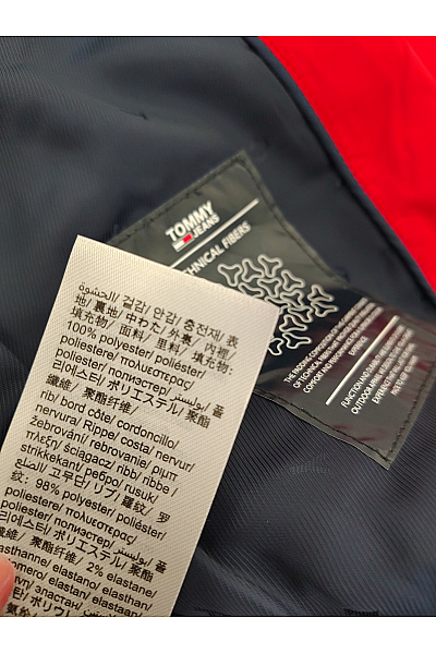 TOMMY HILFIGER Dámská Prošívaná Zimní Bunda S Kapucí Velikost M