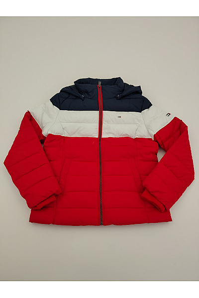 TOMMY HILFIGER Dámská prošívaná zimní bunda s kapucí Velikost M | TOMMY HILFIGER | obrázek 2