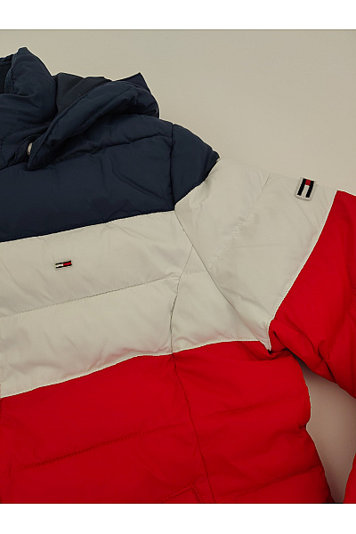 TOMMY HILFIGER Dámská prošívaná zimní bunda s kapucí Velikost M | TOMMY HILFIGER | obrázek 3