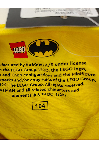 Lego Žluté bavlněné chlapecké tričko s potiskem Batmana Velikost EU 104 | Lego | obrázek 7