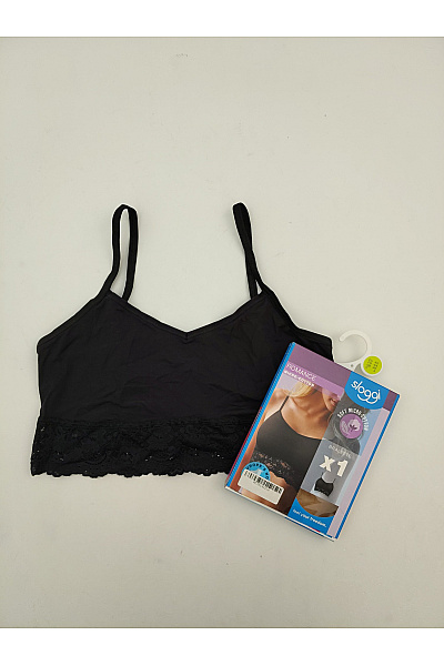 Sloggi Černé dámské crop top tílko s krajkou Velikost EU 42 | Sloggi | obrázek 5