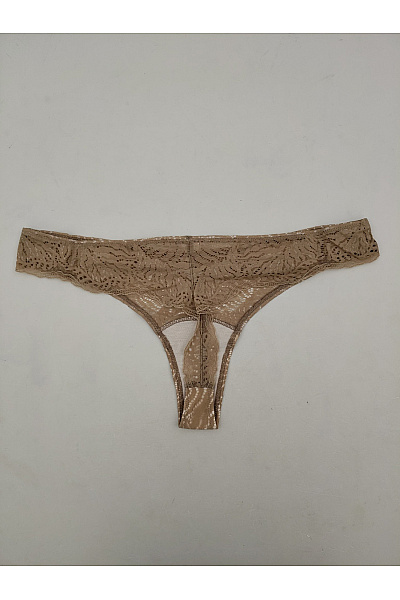 HANRO Béžové krajkové tanga luxusní Velikost M | HANRO | obrázek 4