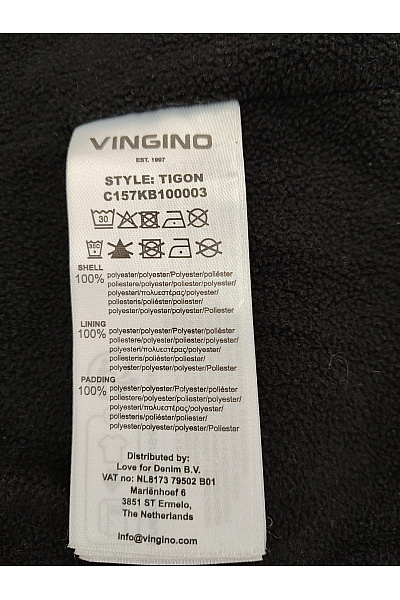 Vingino Modrá chlapecká prošívaná zimní bunda s kapucí Vel. EU 134/140 | Vingino | obrázek 6