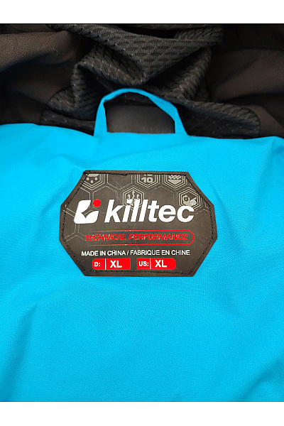 Killtec Pánská modrá prošívaná zimní bunda s kapucí Velikost DE XL | killtec | obrázek 8