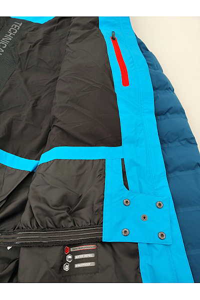 Killtec Pánská modrá prošívaná zimní bunda s kapucí Velikost DE XL | killtec | obrázek 9