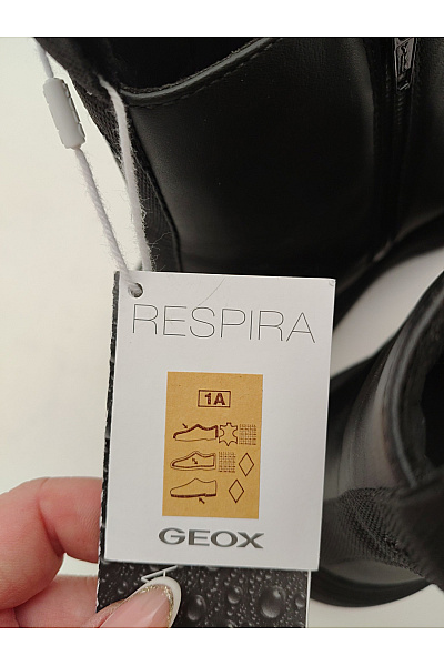 GEOX Pánské černé kožené kotníkové chelsea boty na platformě Vel. EU 41 | GEOX | obrázek 9