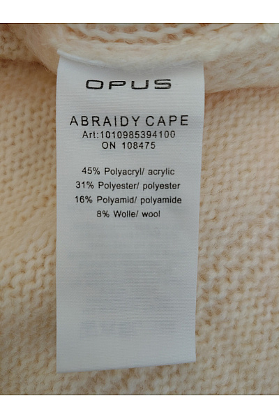 OPUS Béžová pletená oversize vesta s rolákem Vel. XXL | OPUS | obrázek 5