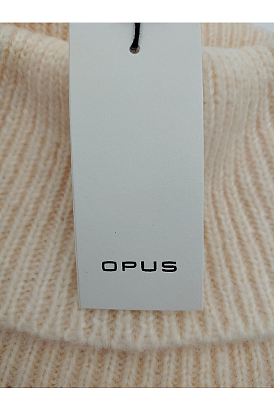 OPUS Béžová pletená oversize vesta s rolákem Vel. XXL | OPUS | obrázek 6