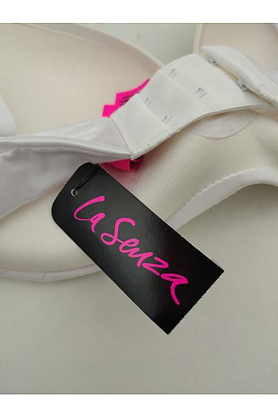 La Senza Bílá hladká t-shirt podprsenka s kosticemi Vel. US 32B | La Senza | obrázek 5