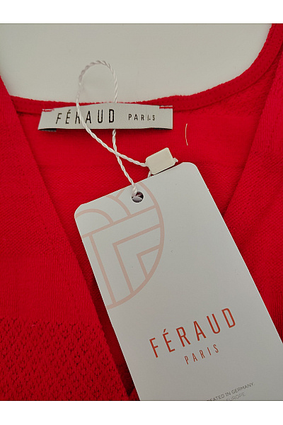 FERAUD PARIS Červené bavlněné letní šaty bez rukávů | FERAUD PARIS | obrázek 5