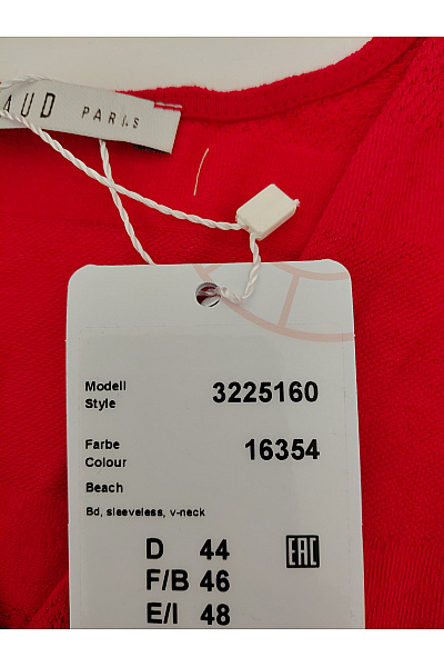FERAUD PARIS Červené bavlněné letní šaty bez rukávů | FERAUD PARIS | obrázek 6