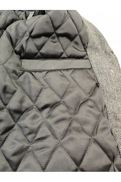 King Kerosin Šedá vlněná baseballová bomber bunda Vel. XXL | King Kerosin | obrázek 8