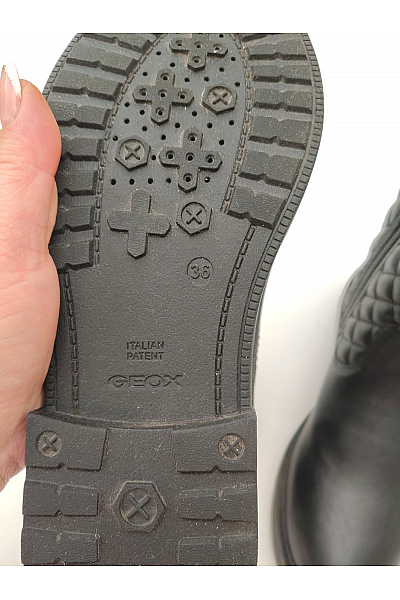 GEOX Dětské černé kotníkové prošívané boty na zip Vel. EU 36 | GEOX | obrázek 7
