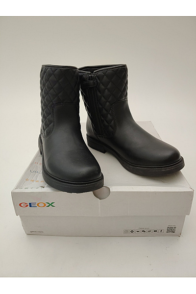 GEOX Dětské černé kotníkové prošívané boty na zip Vel. EU 36 | GEOX | obrázek 9
