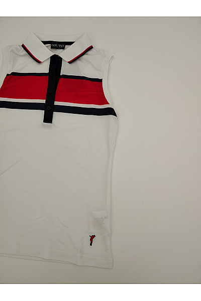 GOLFINO Bílé sportovní polo tílko bez rukávů Vel. EU 34 | GOLFINO | obrázek 3