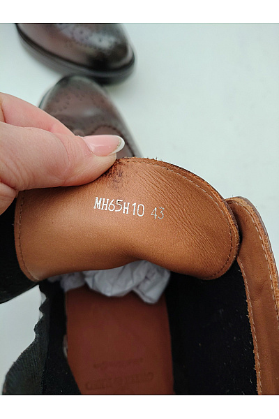 Ortiz & Reed Hnědé kožené kotníkové boty brogue šněrovací na zip elegantní podzimní Velikost EU 43 | Ortiz & Reed | obrázek 9