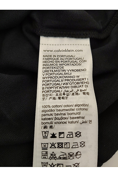 Calvin Klein Dámské černé bavlněné tričko s krátkým rukávem a nápisem Vel. M | Calvin Klein | obrázek 7