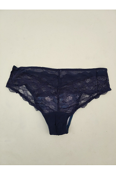 Kamea lingerie Modré krajkové kalhotky s květinovou výšivkou Vel. 2XL | kamea lingerie | obrázek 4