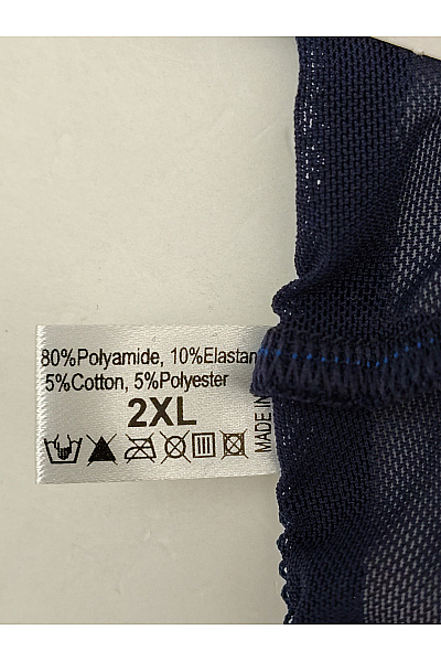 Kamea lingerie Modré krajkové kalhotky s květinovou výšivkou Vel. 2XL | kamea lingerie | obrázek 7