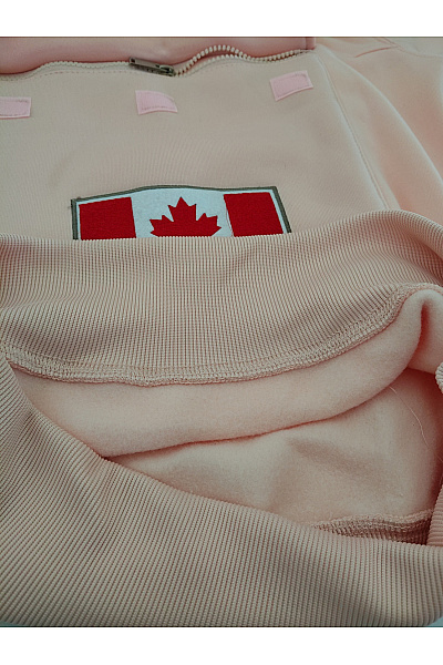 Canadian-peak Dívčí růžová mikina s kapucí a klokaní kapsou | canadian-peak | obrázek 4