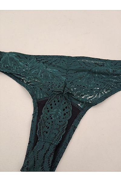 HANRO Zelené krajkové tanga luxusní | HANRO | obrázek 5